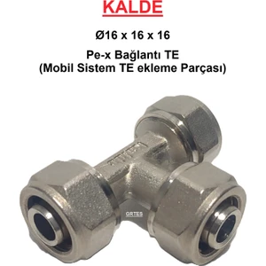 Ø16 Pex Sabit Uçlu Te (Mobil Sistem Pex Boru Bağlantı Te Parça)