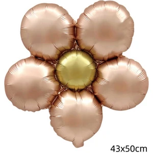 Patladı Gitti Rose Gold Papatya Folyo Balon 43 x 50  cm