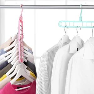 Pratik Çok Fonksiyonlu 9 Gözlü Sihirli Akıllı Askı - 9 Bölmeli Dolap/gardırop Içi Düzenleyici