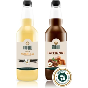 Gold Gull Toffee-Nut & Vanilya Aromalı Kahve & Meyve Şurubu 2 x 700 ml