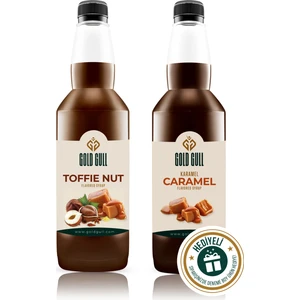 Gold Gull Toffee-Nut & Karamel Aromalı Kahve & Meyve Şurubu 2 x 700 ml