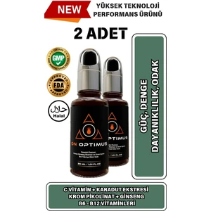 On Optimus Karadut Ekstresi,Kırmızı Ginseng Ekstresi Ve Krom Içeren Sıvı Takviye Edici Gıda 2 Li Paket