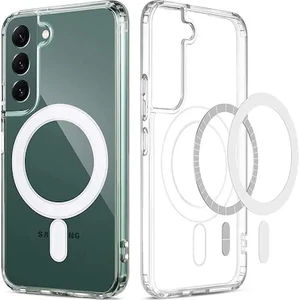 Samsung S22 Şeffaf Magsafe Kılıf Kamera Çıkıntılı Korumalı Silikon