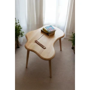 Doğal Ahşap Masif Orta Sehpa