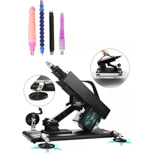 Cupidon Cupide Vantuzlu İleri Geri Hareketli Otomatik Seks Makinesi Aksesuarlı Set