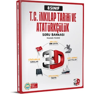 3D Yayınları   (Sınıf: 8) 2025  Lgs Inkılap Tarihi Soru Bankası