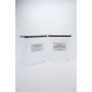 Dekoratif Detergent Kutusu ve Bulaşık Tableti Saklama Kavanozu Kutusu 2200 ml