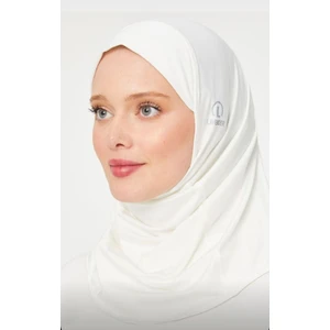 Melodi Scarf Kadın Tesettür Hijab Deniz Havuz Spor  Uyumlu Bone Ekru
