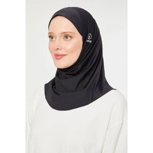 Melodi Scarf Kadın Tesettür Hijab Deniz Havuz Spor  Uyumlu Bone Siyah