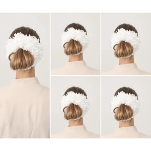 Melodi Scarf Kadın Tesettür 5'li Slim Topuz Tokası Eşarp Tokası Arapsaçı Eşarp Topuzu Beyaz