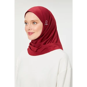 Melodi Scarf Kadın Tesettür Hijab Deniz Havuz Spor  Uyumlu Bone Bordo