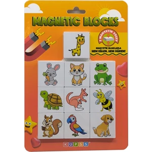 Magnet Efe'nin Hayvanat Bahçesi Seri-1 / Mıknatıslı Eğitici Oyuncak Hayvanlar / Küpss Yeni Ürün