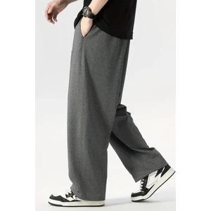 Bol Kesim Baggy Eşofman Altı Erkek Kadın Gri Siyah Füme