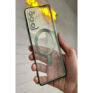 Samsung Galaxy S20 Fe Kılıf Kamera Lens Korumalı Renkli Magsafe Şeffaf Silikon