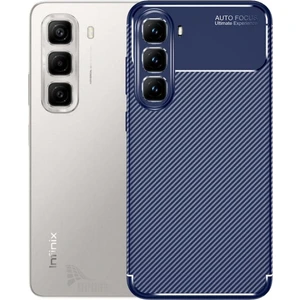 Infinix Hot 50 Pro Plus Uyumlu Silikon Kılıf Karbon Desenli Kamera Korumalı Darbe Emici Autofocus Kapak