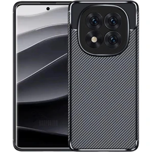 Redmi Note 14 Pro 5g Uyumlu Silikon Kılıf Karbon Desenli Kamera Korumalı Darbe Emici Autofocus Kapak