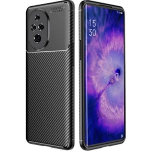 Honor 200 Uyumlu Silikon Kılıf Karbon Desenli Kamera Korumalı Darbe Emici Autofocus Kapak