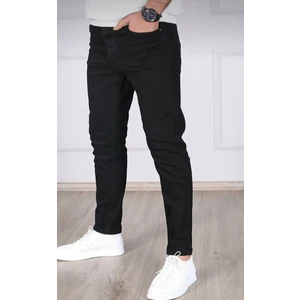 Erkek Siyah Slim Fit Kot Pantolon