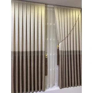 UFUK PERDE PANO FON LAZE KREM-CAPPUCCİNO ( TEK KANAT)