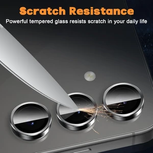 Samsung Galaxy S24 Fe Uyumlu Kamera Koruyucu Görüntü Kalitesini Bozmaz Dayanıklı Safir Lens