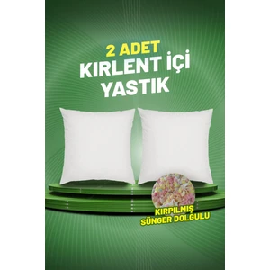 Kare Kırlent Iç Yastık | Kırpılmış Sünger Dolgulu | 43X43 cm