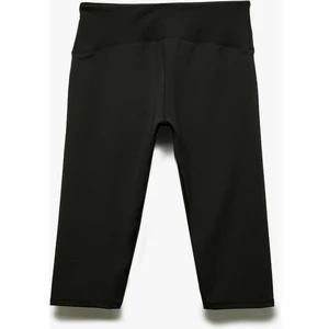 Biker Slim Fit Interlok Kapri Spor Tayt
