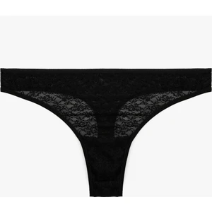 Yarı Transparan Dantel Kadın String Külot