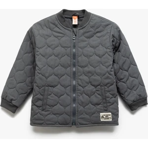 Uzun Kollu Fermuarlı Pamuklu Kapitone Mevsimlik Mont