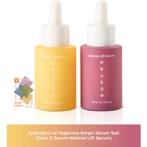 Aydınlatıcı C Vitamini Serum ve Retinol Serum Seti(Glow C Serum+Retinol Lift Serum) (1517)