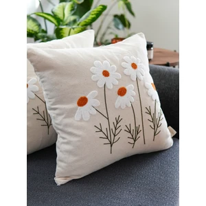 Papatya Punch Panç Nakışlı Kırlent Kılıfı 1 Adet 43 x 43 cm