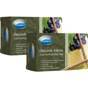 Organik Kara Üzüm Çekirdeği Yağlı Sabun 125 gr x 2 Adet