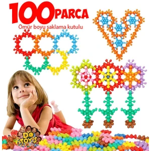 Do Toys Kar Tanesi Eğitici Molekül Stem Eğitimi Uyumlu 5 Renk 100 Parça Eğitici Oyuncak Kutulu