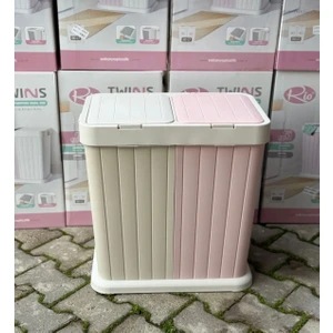 Hediye Köşkü Rio 2li Twins Kirli Çamaşır Sepeti(Pembe)