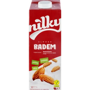 Badem Sütü Glütensiz Bitkisel Bazlı Laktosuz Vegan 1 lt