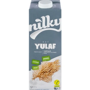 Yulaf Sütü Bitkisel Bazlı Laktosuz Vegan 1 lt