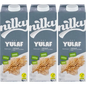 Yulaf Sütü Bitkisel Bazlı Laktosuz Vegan 3x1 lt