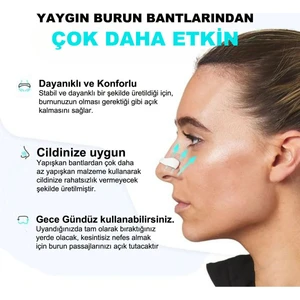 Horlamayı Azaltıcı Mıknatıslı Burun Bandı - Dilatörü 4'lü Set