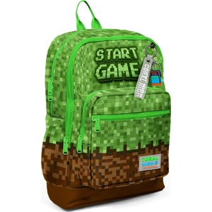 Coral High Yeşil Kahverengi High Craft Desenli Dört Bölmeli Okul Sırt Çantası 23776