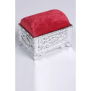 Kırmızı Eşarp Şal Iğnedanlık Kadife Gümüş Sandık 5006_31