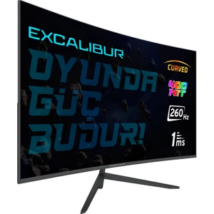 Excalibur M.E315FHD-G 31.5" 260HZ 1MS 400NIT (HDMI+Display) Curved Freesync + G-Sync FHD Monitör