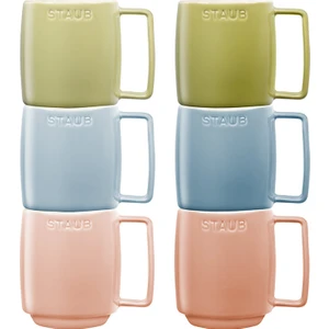 Macaron Seramik Kupa 6'lı Set 350 ml