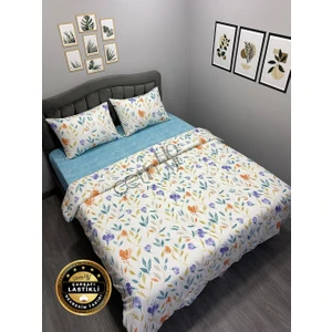 Çetin Home Çetinhome Çarşafı Lastikli Çift Kişilik Nevresim Takımı Elif