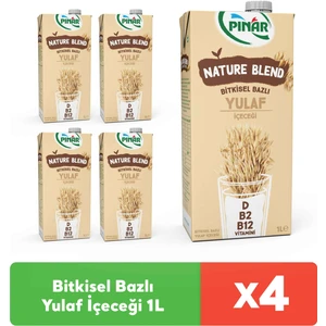 Nature Blend Bitkisel Bazlı Yulaf Içeceği 1 L Vegan Laktozsuz Ilave Şekersiz x 4 Adet