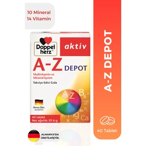 Aktiv A-Z Depot Multivitamin ve Mineral  40 Tablet