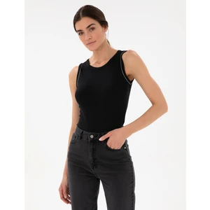 Pierre Cardin Kadın Siyah Ex. Slim Fit Örme Bluz 50301485-VR046