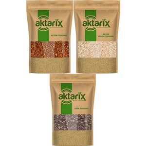 1 kg Chia + 1 kg Beyaz Kinoa + 1 kg Keten Tohumu