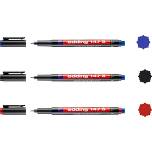 147 S Permanent Silgili Asetat Kalemi 0.3 mm 3 Renk Set