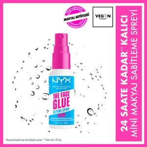 Nyx Professional Makeup Face Glue Setting Spray Mini Makyaj Sabitleme Spreyi