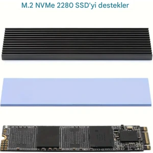Bibi Tek M.2 2280 SSD Nvme Soğutucu Alüminyum Alaşımlı Isı Emici