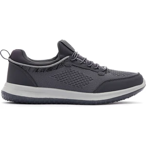 Zero Erkek Gri Bağcıklı Kalın Tabanlı Kumaş Sneaker 25SFD69046F